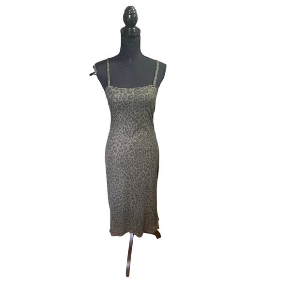 Express Green Animal Print Dress | Bold & Chic | Night Out Style - Picture 1 of 7